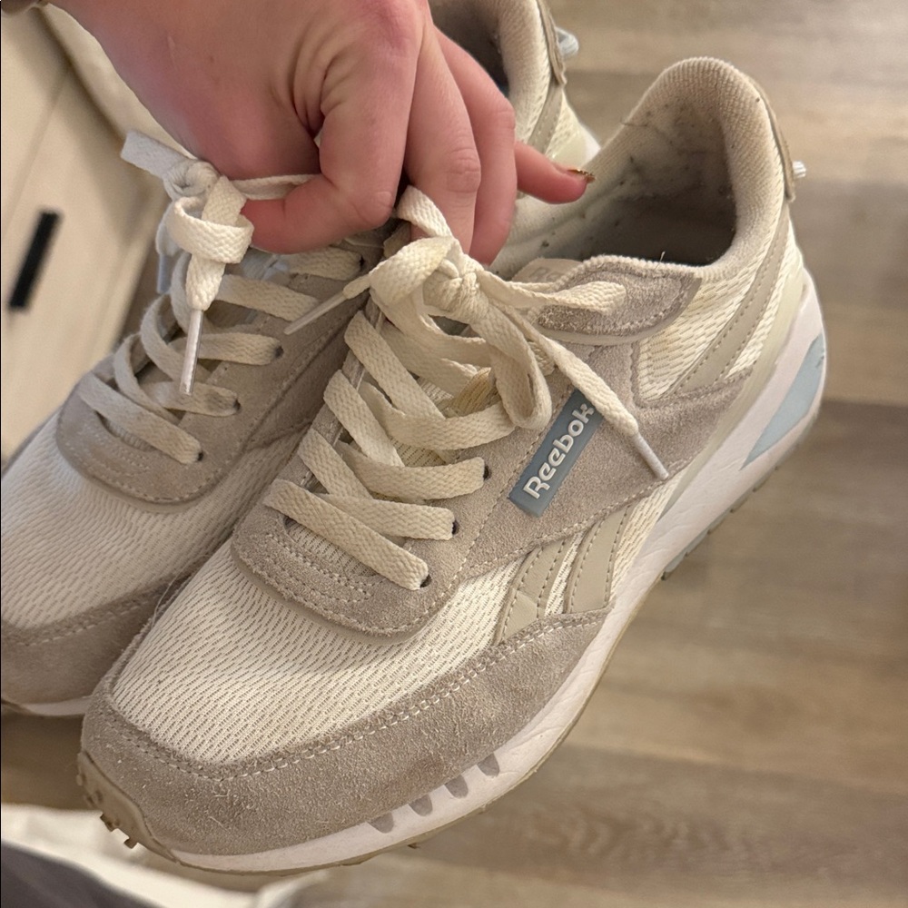 Reebok Beige and Off-White Sneakers